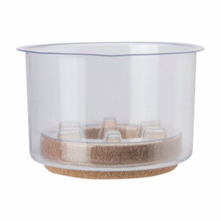MIRACLE-GRO Miracle-Gro 1.5 in. H X 12 in. D Cork/Plastic Hybrid Plant Saucer Clear SMGCKV12